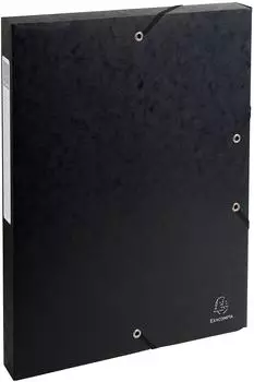 Exacompta Exabox A4 Projektmappe 25mm R&uuml;cken, schwarz (50301E)