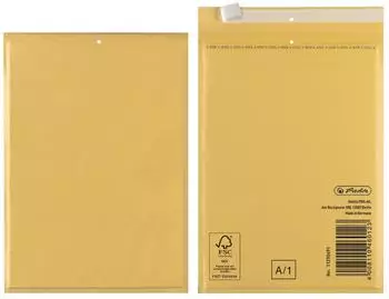 Herlitz Luftpolstertasche A/1 braun, PE-Innenfolie, 4er-Pack (10480762)