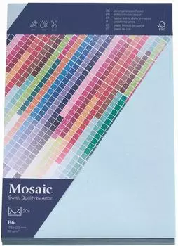 Artoz Mosaic Briefumschläge DIN B6 ohne Fenster, hellblau, nassklebend (9436420-411)