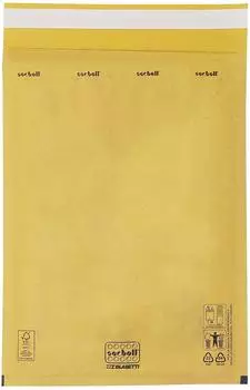 Blasetti SACBOLL C Gepolsterte Versandumschläge beige, selbstklebend, 17x27cm, 10 Stück (712C)
