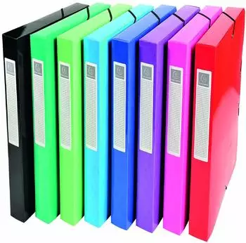 Exacompta Iderama Archivbox A4, R&uuml;cken 40mm, sortiert, 8er-Pack (59929E)