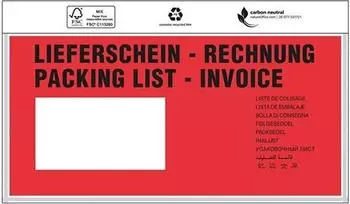 Trans-Pak Dokumententaschen Premium DIN lang, rot, 240x110mm (6430165)