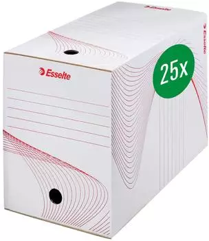 Esselte Archiv-Schachtel DIN A4, weiß, 200mm Rückenbreite (128701)