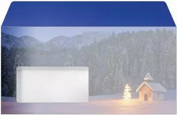 sigel Christmas Chapel Weihnachtsumschlag DIN lang, 90g, 50 St&uuml;ck (DU645)