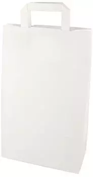 Papstar Tragetaschen Papier 36x22x10cm wei&szlig;, 400 St&uuml;ck (86446)