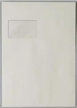Mailmedia Versandtaschen DIN C4 mit Fenster, grau, 250 St. (30005521)