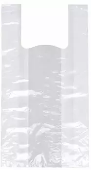 Papstar Hemdchen-Tragetaschen HDPE transparent 48x22x12cm, 2000 Stück (12340)