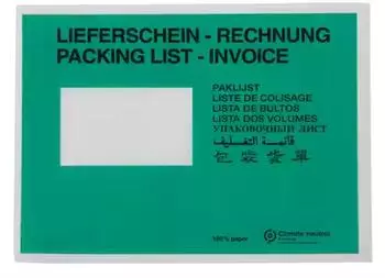 WIHEDÜ Lieferscheintaschen Pergamin DIN C5 (440603)