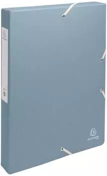 Exacompta AutentiK Archivbox A4, Rücken 4cm, Recyclingkarton, sortiert (59339E)