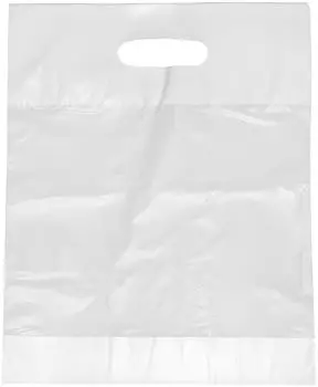 Starpak Griffloch-Tragetaschen HDPE weiß 50x45x8cm, 200 Stück (88896)