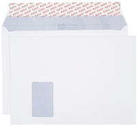 Versandtasche Office Din C4 324 X 229 Mm (b X H) Mit Fenster 120g/m2 Mit Haftklebung