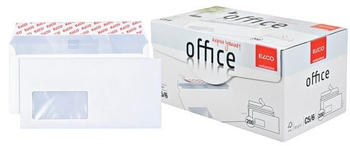 Elco Briefumschläge 74534.12 DIN lang+ weiß mit Fenster haftklebend (200 Stück)