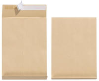 Herlitz 797506, herlitz Faltenversandtasche B4 haftklebend, braun