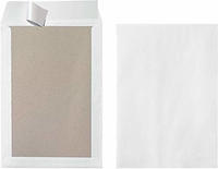 Herlitz 10901049, Herlitz Versandtasche mit Pappr&uuml;cken B4, ohne Fenster, wei&szlig;...