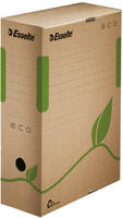 Esselte Archiv-Schachtel ECO, DIN A4, braun (B)100 mm aus 100% recycelter Pappe, zu