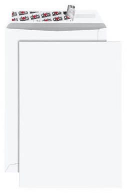 Dots Versandtaschen C4 ohne Fenster haftklebend weiß (100 Stück)