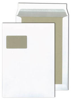 Mailmedia Papprückwandtaschen C4 mit Fenster 100 Stück (30001495)