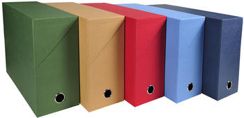Exacompta Archivbox DIN A4 Karton 120 mm farbig sortiert (89420E)