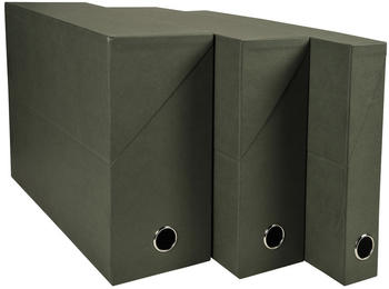 Exacompta Archivbox DIN A4 Karton 50 mm dunkelgrün (83123E)