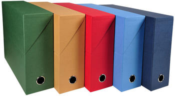 Exacompta Archivbox DIN A4 Karton 90 mm farbig sortiert (89520E)