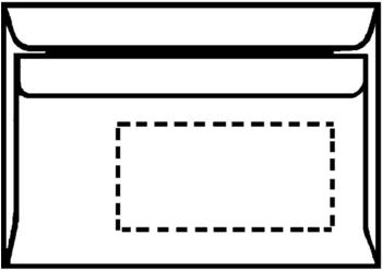 Herlitz Briefumschlag DIN lang mit Fenster weiß (768804)