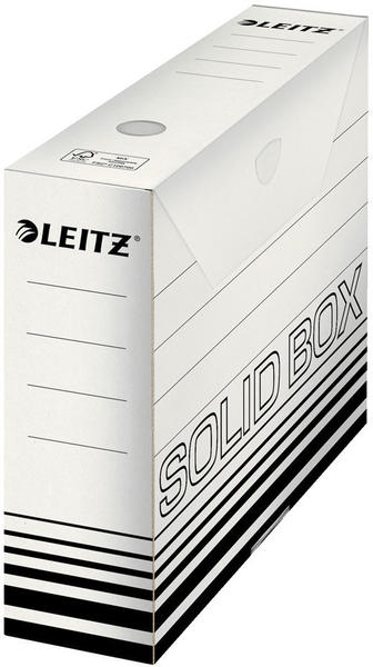 Leitz LEITZ Archiv-Schachtel Solid weiß/schwarz 150 mm (6129-00-01)