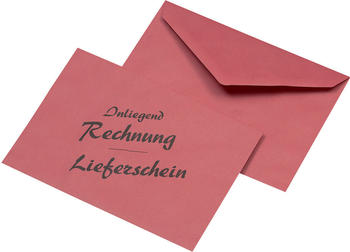 Mailmedia Briefumschlag C6 Lieferschein/Rechnung rot (30005337)