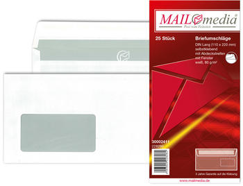 Mailmedia Offset weiß DIN Lang mit Fenster (30002411)