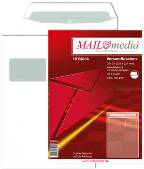Mailmedia Versandtasche Offset weiß C4 mit Fenster (30002508)