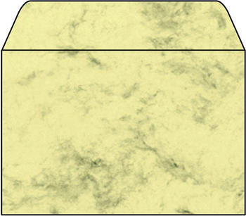 sigel Umschlag C5 gummiert Marmor grau (DU202)