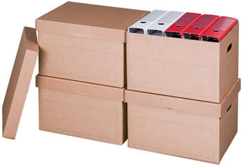 Smartboxpro Archiv-/Transportbox mit Deckel braun (227100310)
