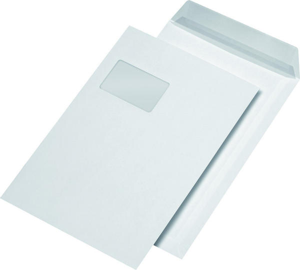 Mailmedia Securitex DIN C4 mit Fenster weiß 100 Stück (30001204)