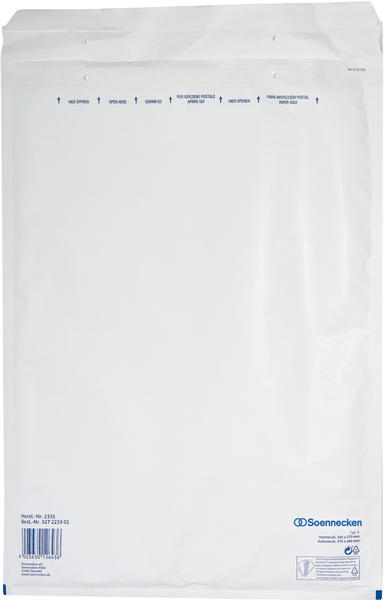 Soennecken Luftpolstertaschen K/7 2335 340x470mm weiß (50 Stück)