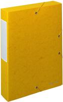 Exacompta Dokumentenbox Exabox, Manilakarton, A4, 24 x 6 x 32 cm, gelb