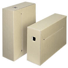 Keysonic Loeff's Archivbox Weiß, Braun 39 x 26 x 11,5 cm 50 Stück