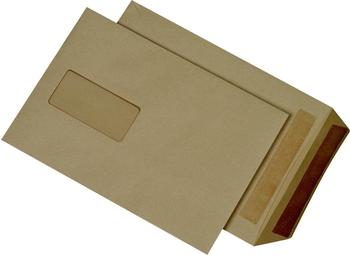 Mailmedia Versandtaschen B5 mit Fenster selbstklebend braun 500 Stück (362227)
