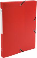Exacompta 8x Archivbox PP 700&mu; blickdicht, R&uuml;cken 25mm, A4, Rot, 59685E