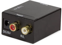 LogiLink CA0102 Toslink / Cinch Audio Adapter [2x Cinch-Buchse, Cinch-Buchse - 1x