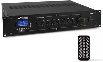Power Dynamics PRM60 Mischverstärker 100V 60W 6-Kanal Bluetooth (952.150)