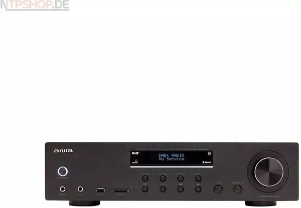 Aiwa AMU-120BTBK versterker, AV-ontvanger, Bluetooth 5.0, 120 W, USB-poort, SD-kaartlezer, kleur: zwart Aiwa AMU-120BTBK versterker, AV-ontvanger, Bluetooth 5.0, 120 W, USB-poort, SD-kaartlezer, kleur: zwart