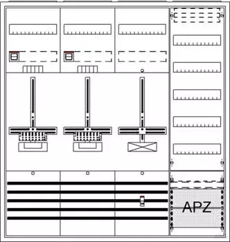 Striebel & John Komplettschrank AP3Pkt. A472Z1S1V5A2 DA47QH (2CPX054280R9999)