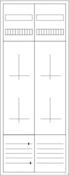 Eaton Z&auml;hler-Komplettschrank ZSD-4Z-1400