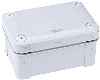 Schneider Electric Anschlussdose Abzweigsdose NSYTBS1397 Gehäuse ABS IP66 Thalassa TBS industrielle ABS-Box mit opaker Abdeckung H10 Inn.125 x 80 x 65 mm