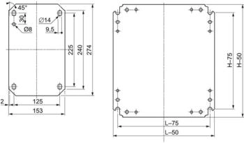 Schneider Electric Montageplatte 350x550 NSYMM64