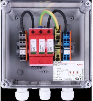 Dehn Dehn Generatoranschlusskasten DCU 2 YPV 1100V DC 1MPPT 2 Strings IP65 ( % .) (900913)