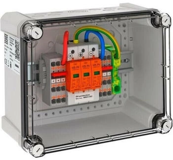 OBO Bettermann 5088450 Generatoranschlusskasten 4 PV-String auf 1 WR-MPP 900V DC lichtgrau RAL 7035 PVG-BC 900K 400
