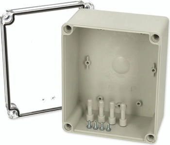 Fibox PC H 95 T Installations-Gehäuse 170 x 140 x 95 Polycarbonat Lichtgrau (RAL 7035) 1St. (8724015)