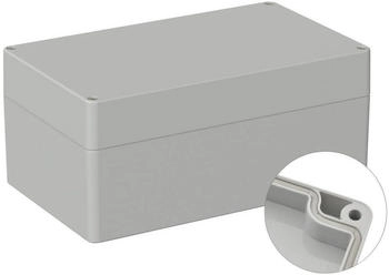 TRU Components TC-9065524 Outdoor-Gehäuse 200 x 120 x 90 Polycarbonat Lichtgrau (RAL 7035) 1 St.