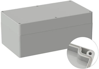 TRU Components TC-9065584 Outdoor-Gehäuse 360 x 200 x 149.5 Polycarbonat Lichtgrau (RAL 7035) 1 St.