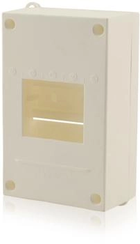 Intratec 1-reihig IP30 - Aufputz Kleinverteiler für 3 Module kleiner Verteilerkasten für Innenräume 155 x 97 x 57 mm Weiß (MKAEAGH3-01)
